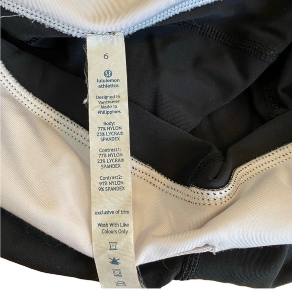 Lululemon - Black Crop Legging -Size 6 - Picture 3 of 5